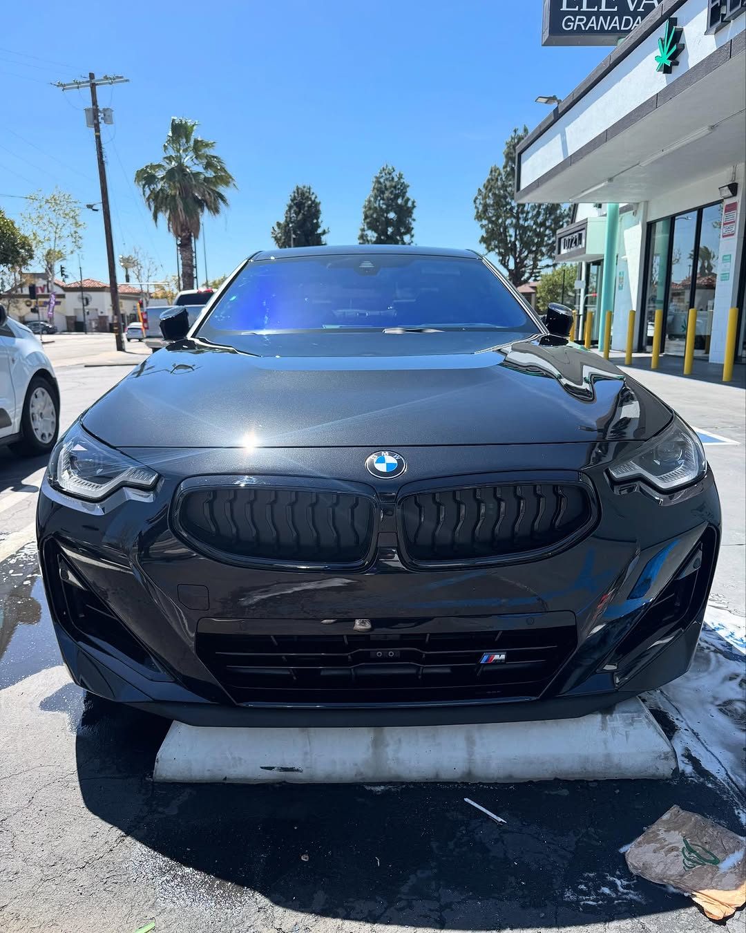 Black BMW sedan detailed by Top Valley Detail